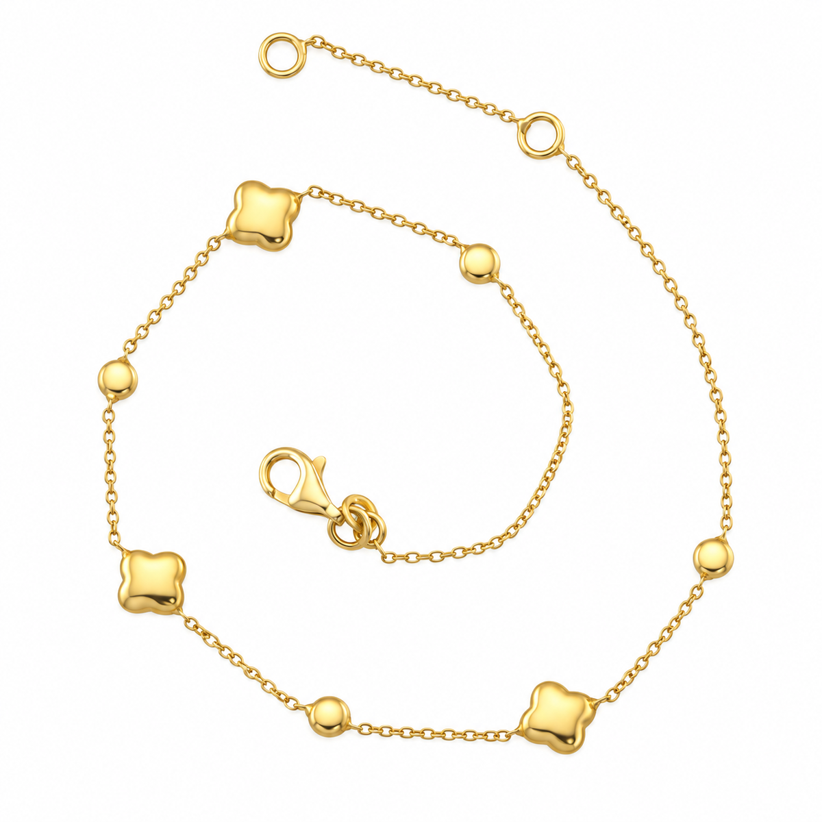 White Trevol Anklet