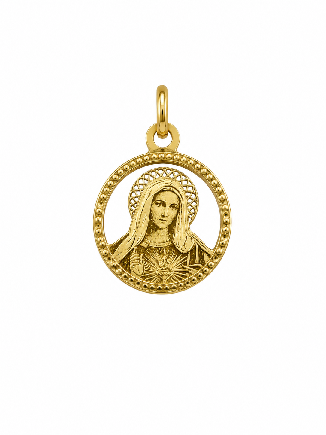 Virgin Mary Pendant 18K