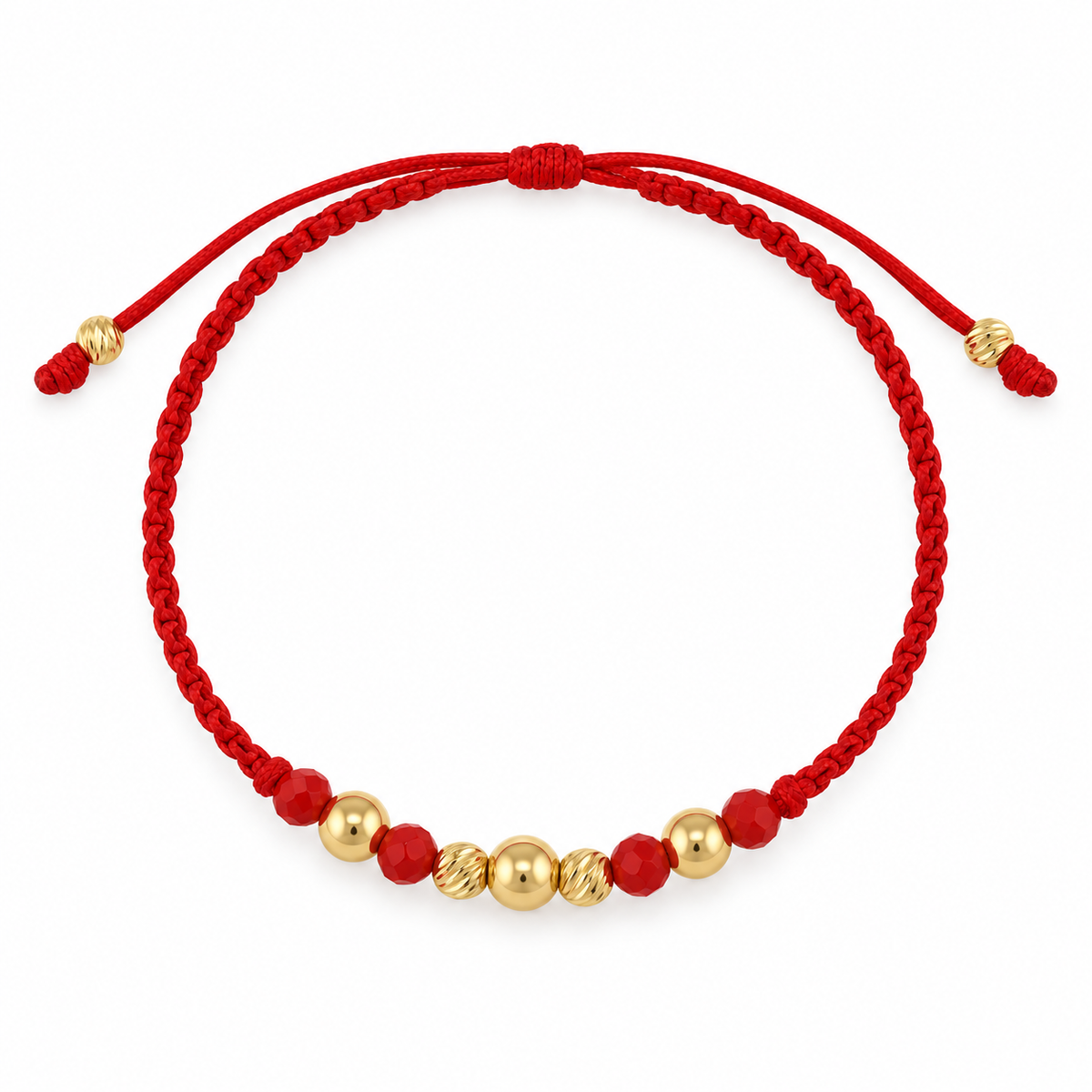 Gold/Red Balls Bracelet DG