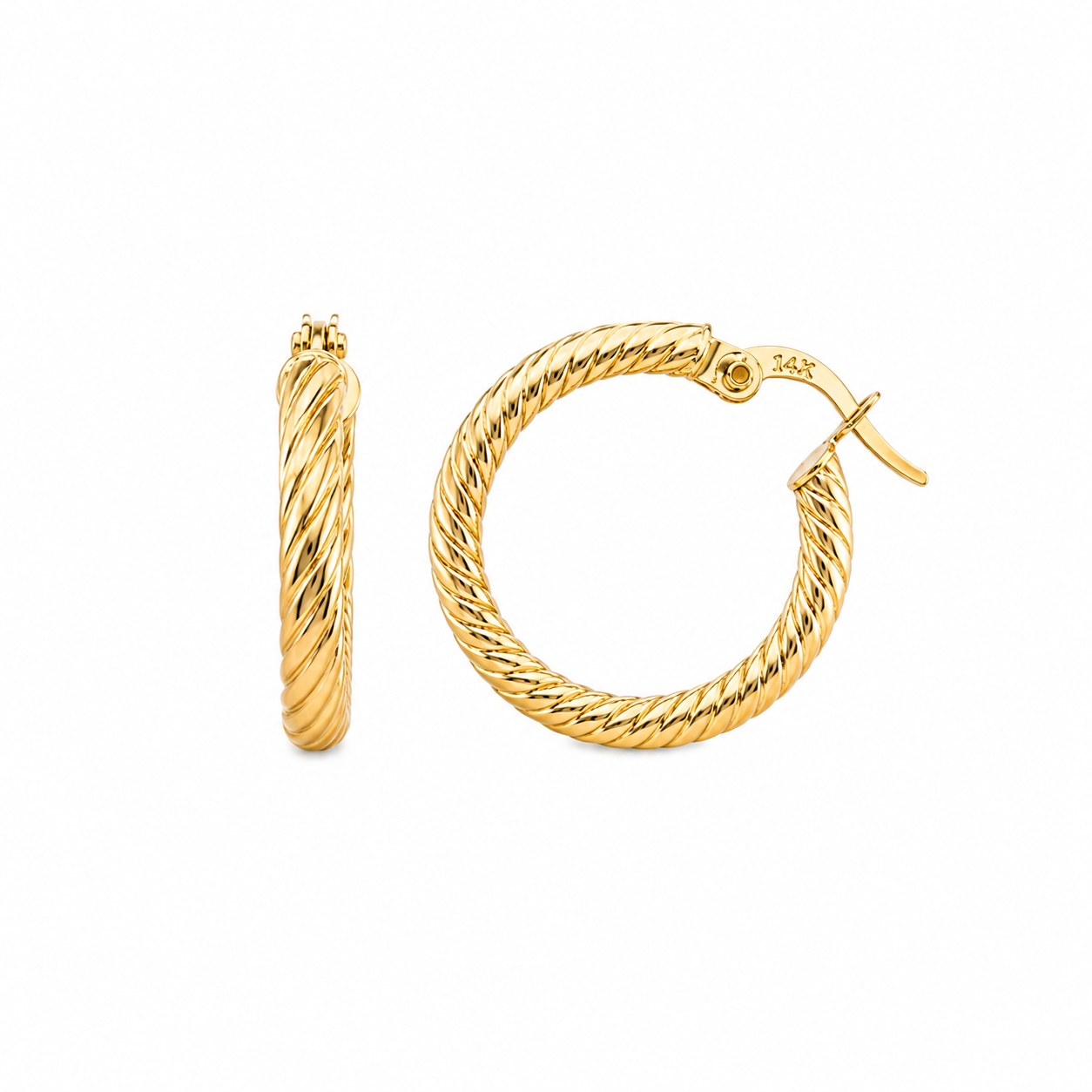 Twisted Hoops Earrings