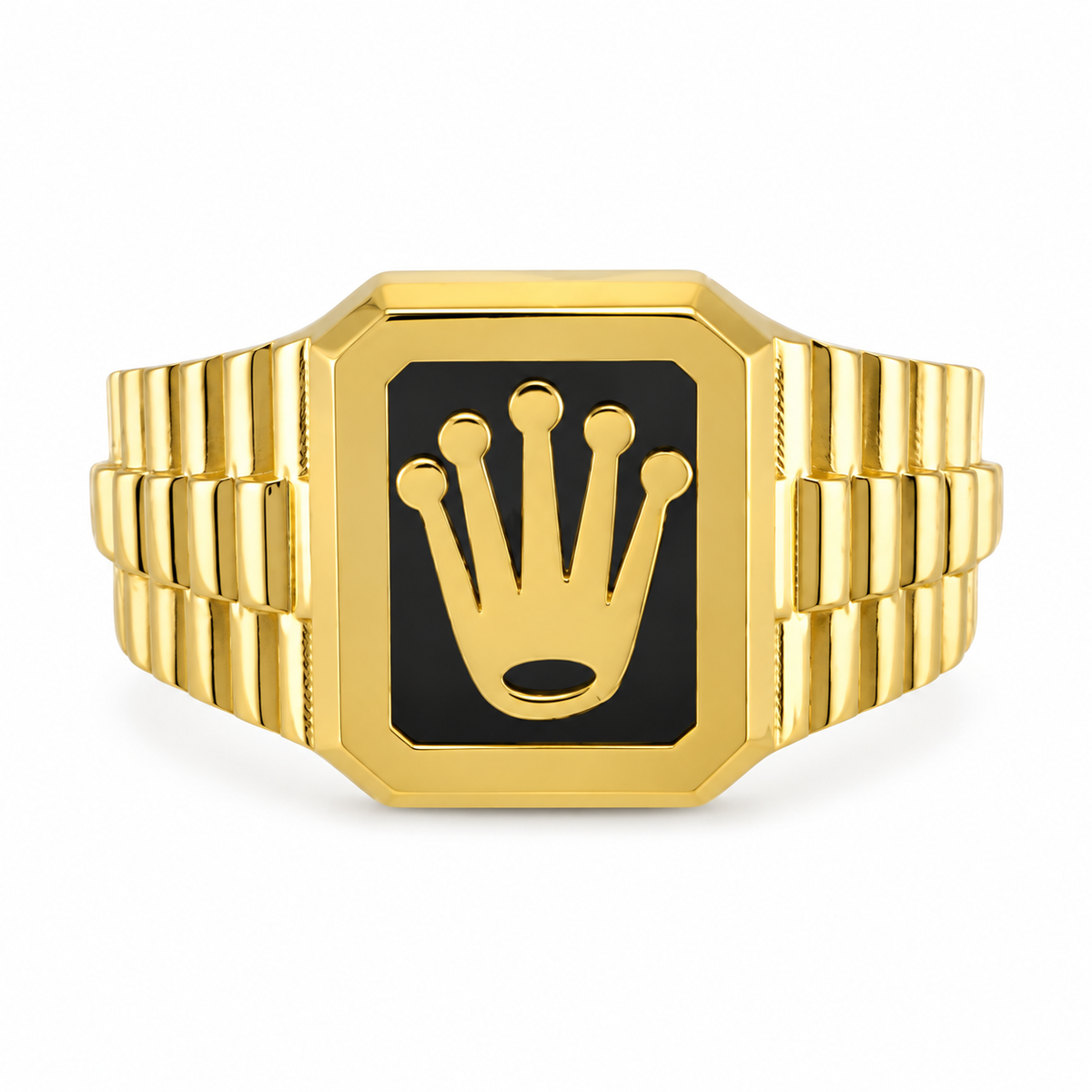 Crown Men Ring 18k