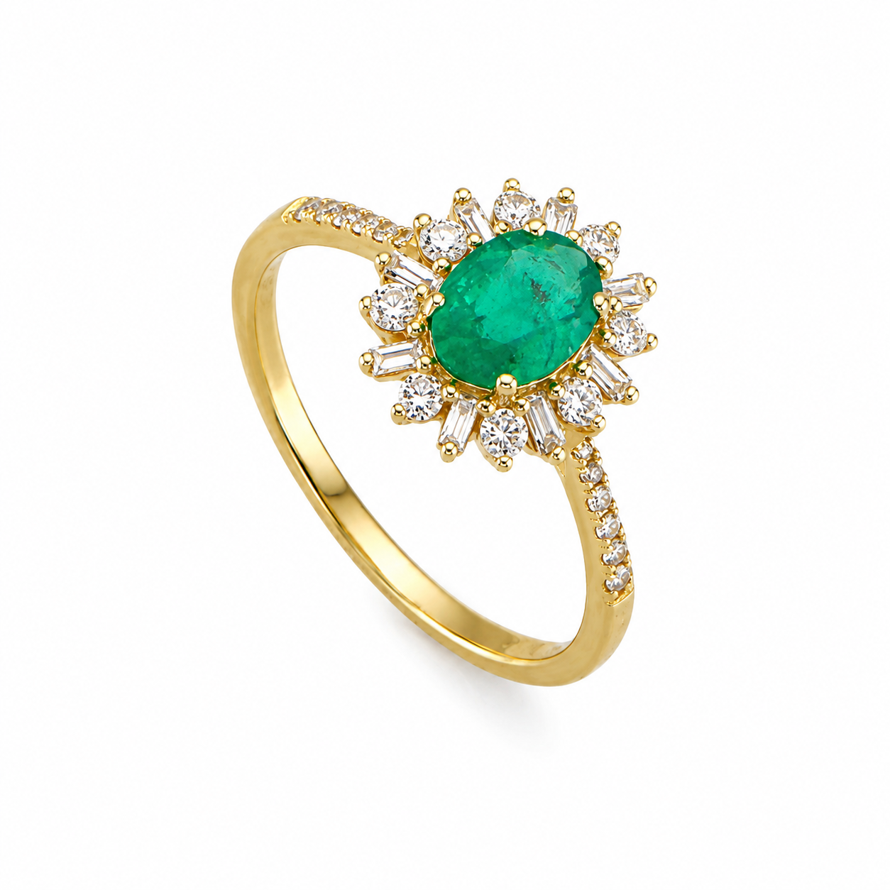 Diamond Emerald Ring