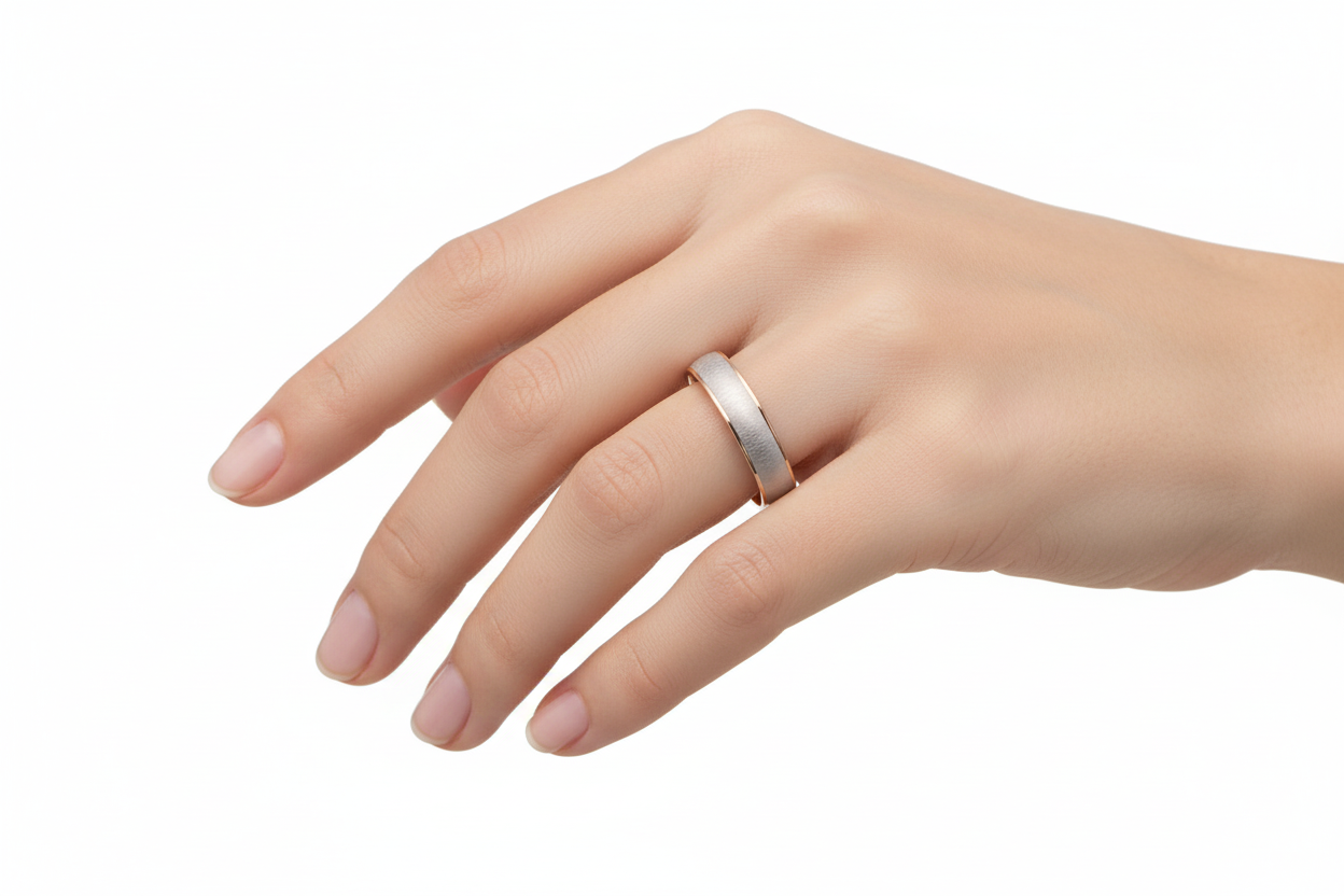 White & Rose Wearing Band