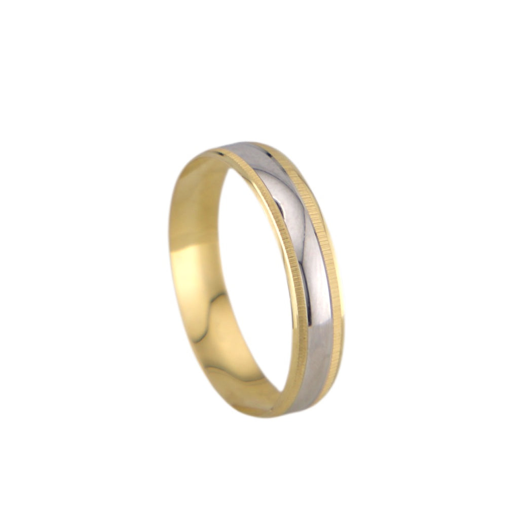 Bicolor Wedding Band