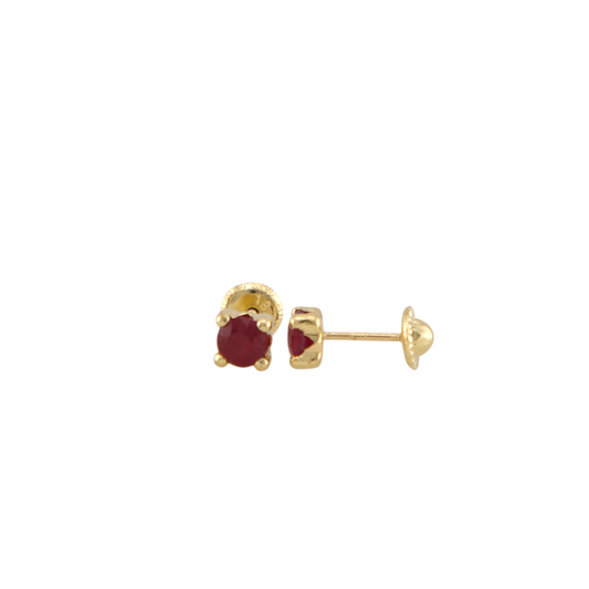 Ruby Stud Earrings