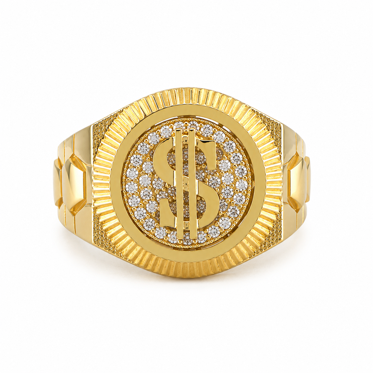 Zirconia Dollar Men Ring