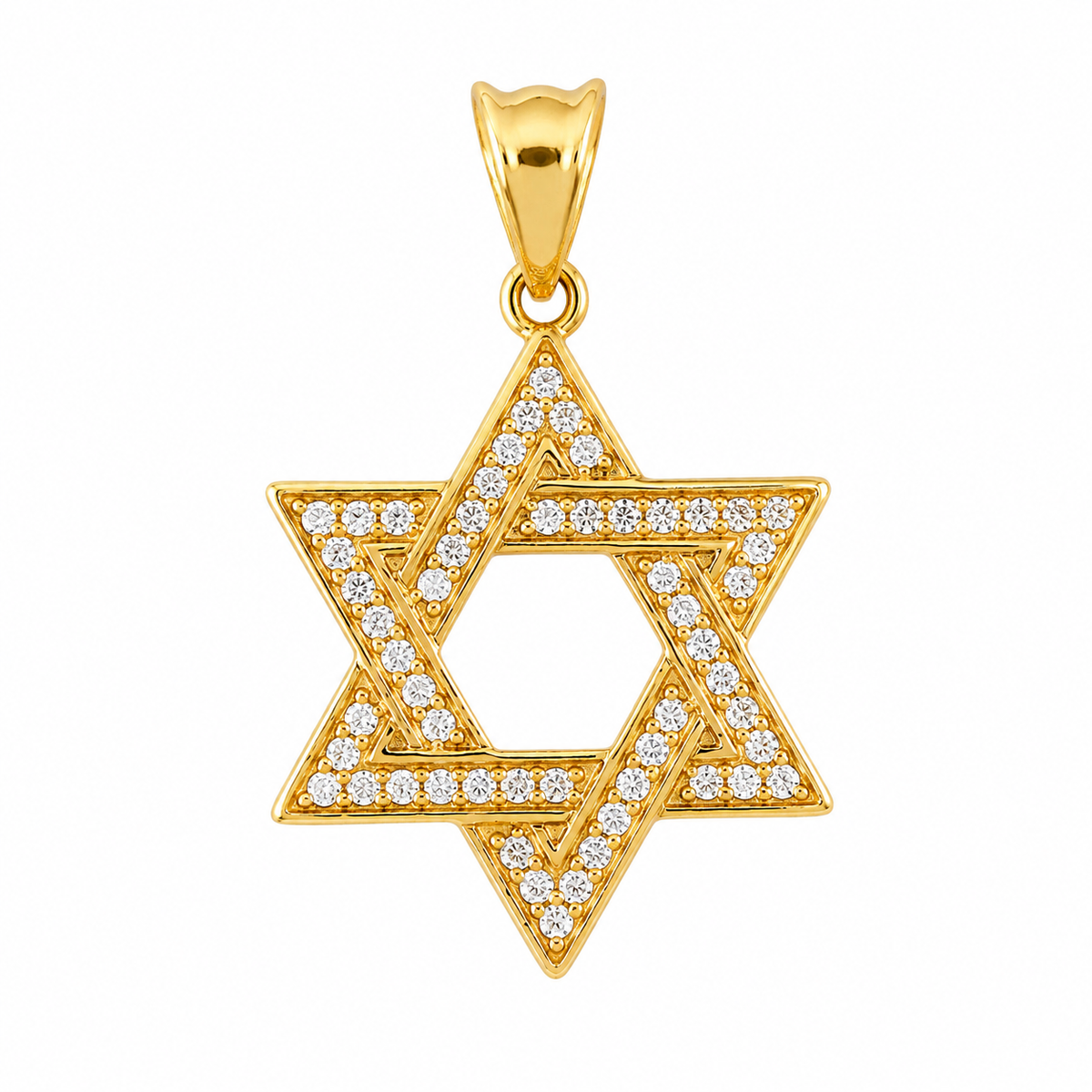 Zirconia David's Star Pendant