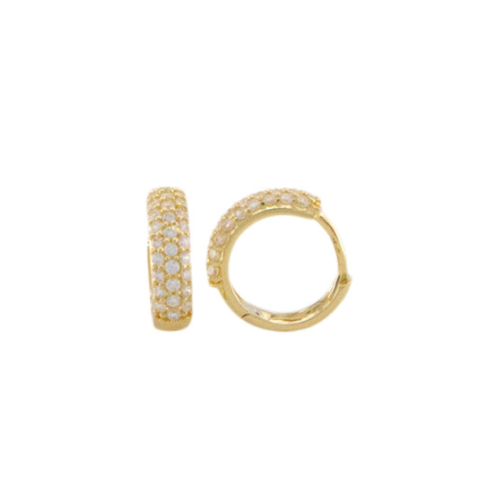 Zirconia Hoops Earrings