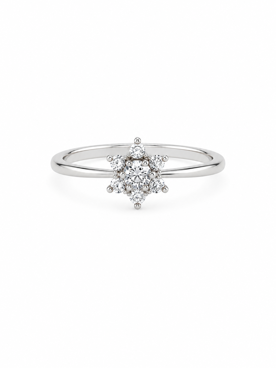 Diamond Flower Ring