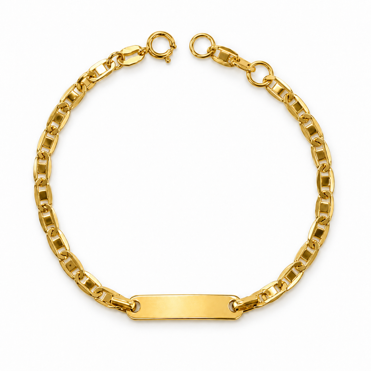 Baby Bracelet 18K 5.5in x 2.2mm 1.6G