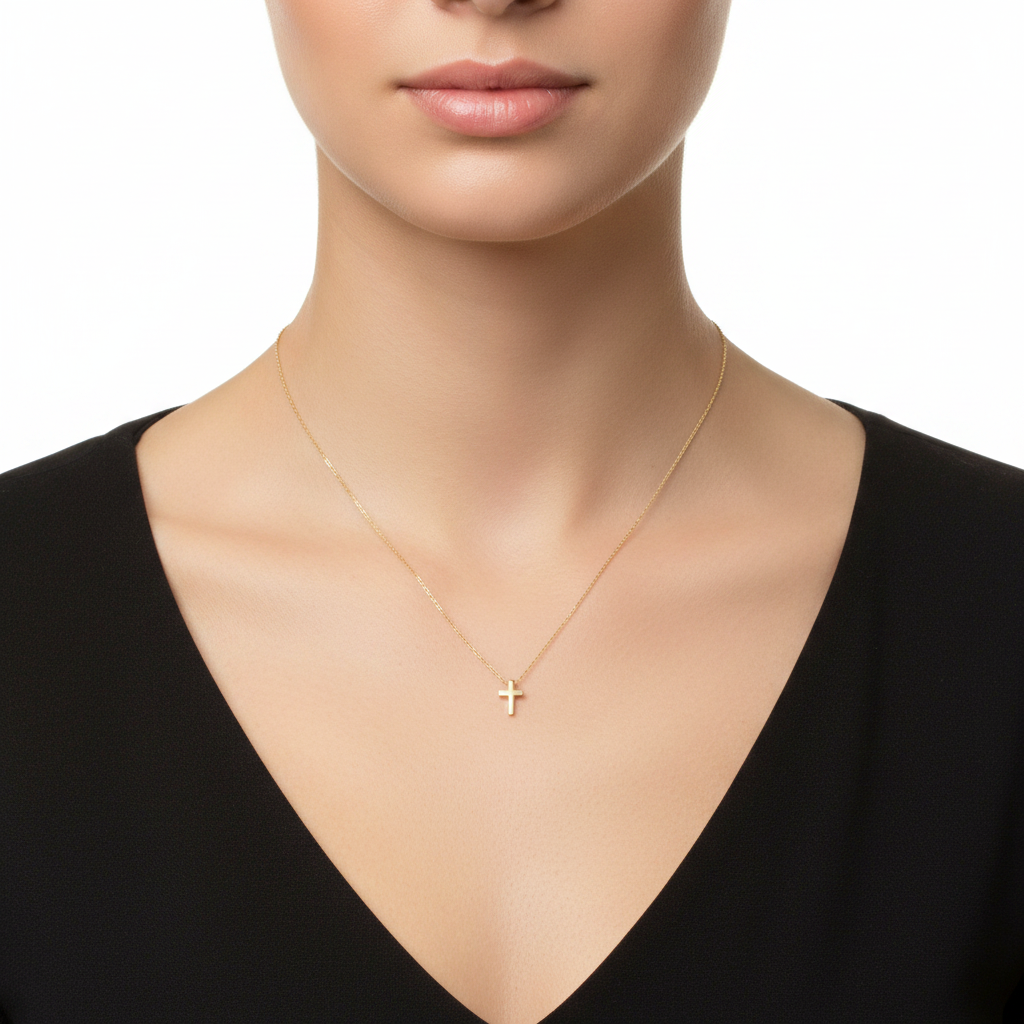 Single Cross Necklace