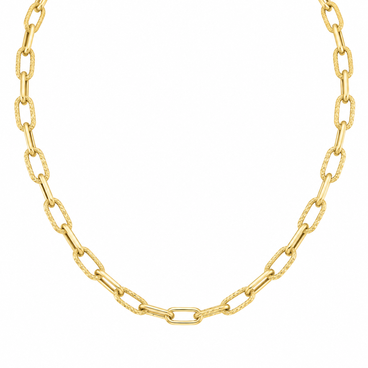 Paper Clip Necklace 14k