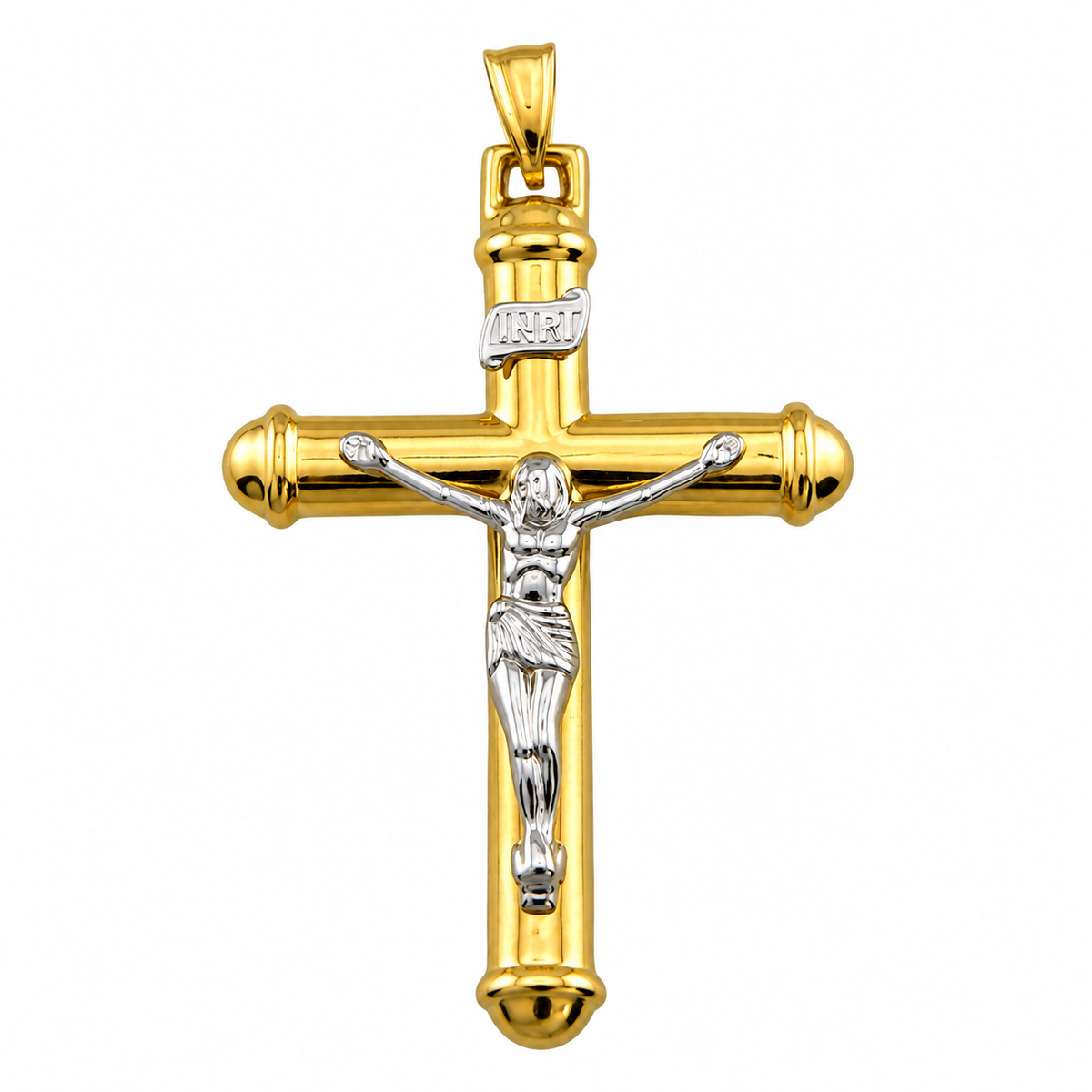 Bicolor Cross Pendant