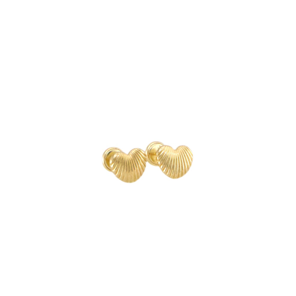 Fancy Heart Stud Earrings
