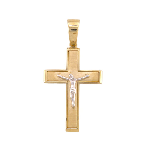 Bicolor Cross Pendant