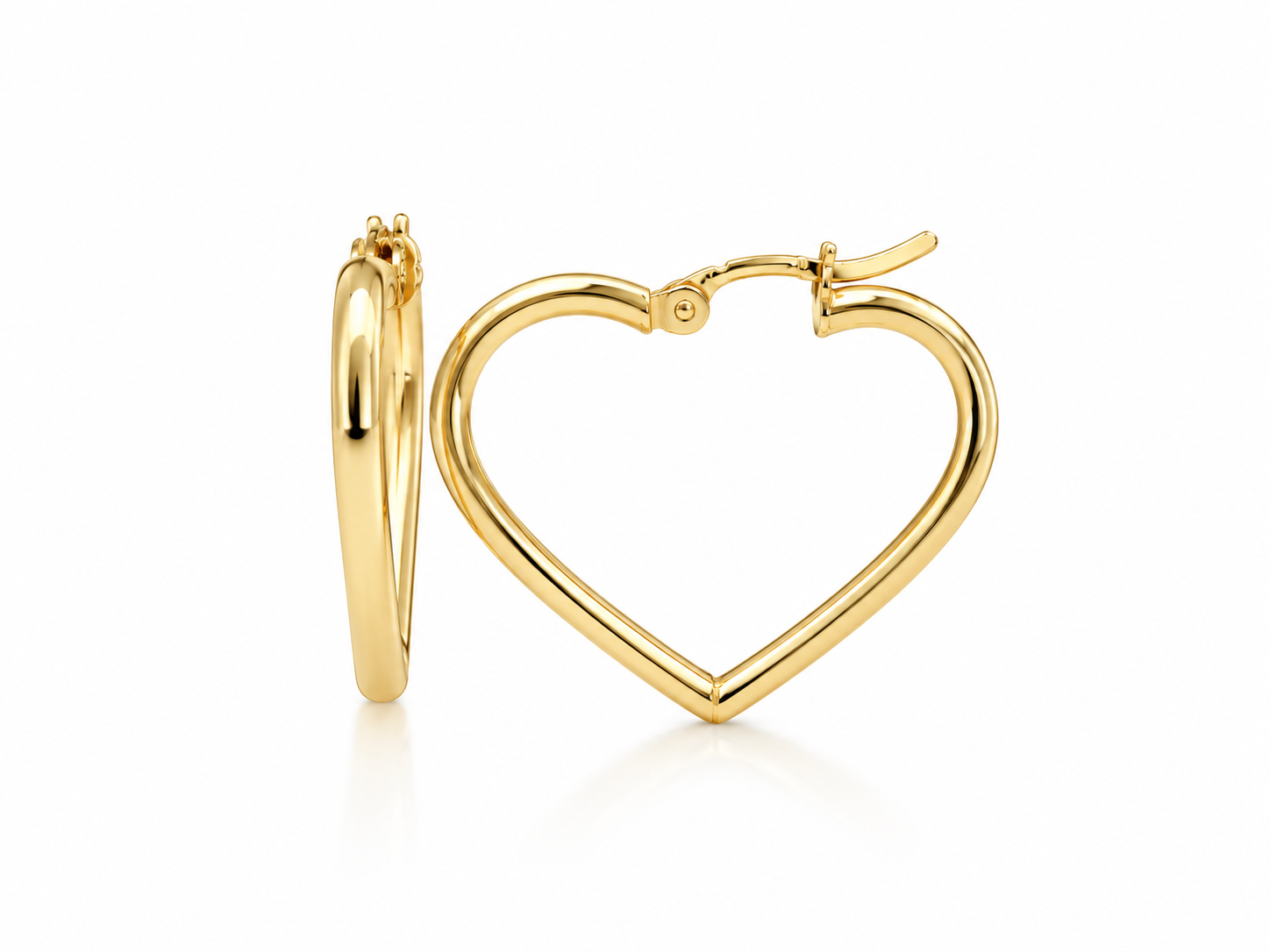 Heart Hoops Earrings