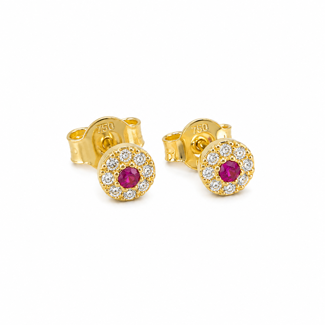 Fancy Zirconia Stud Earrings