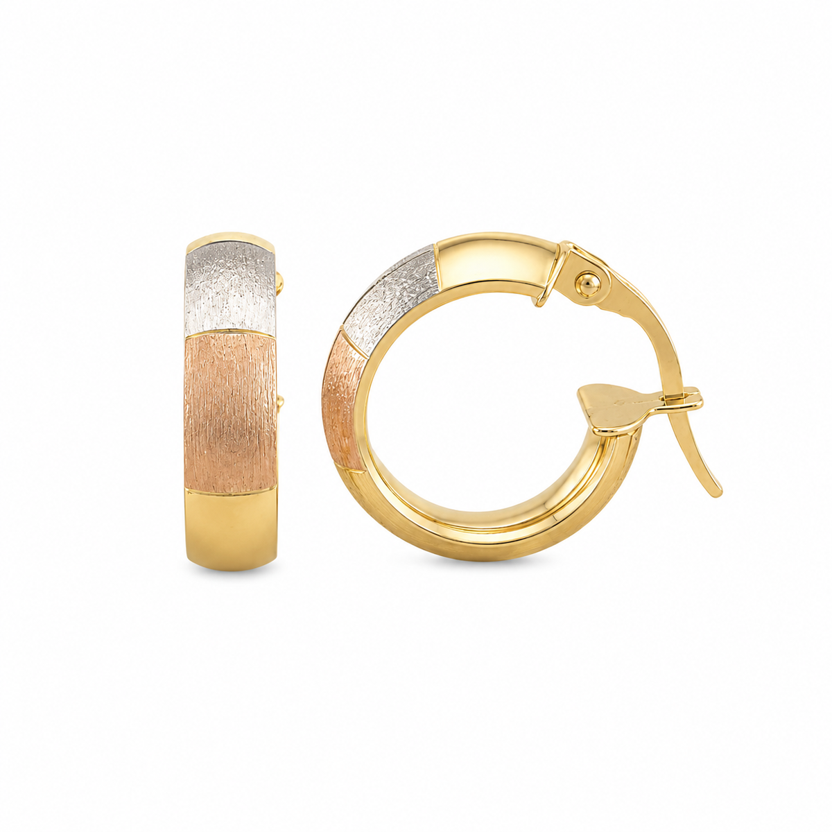 Three Colors Hoops Earrings