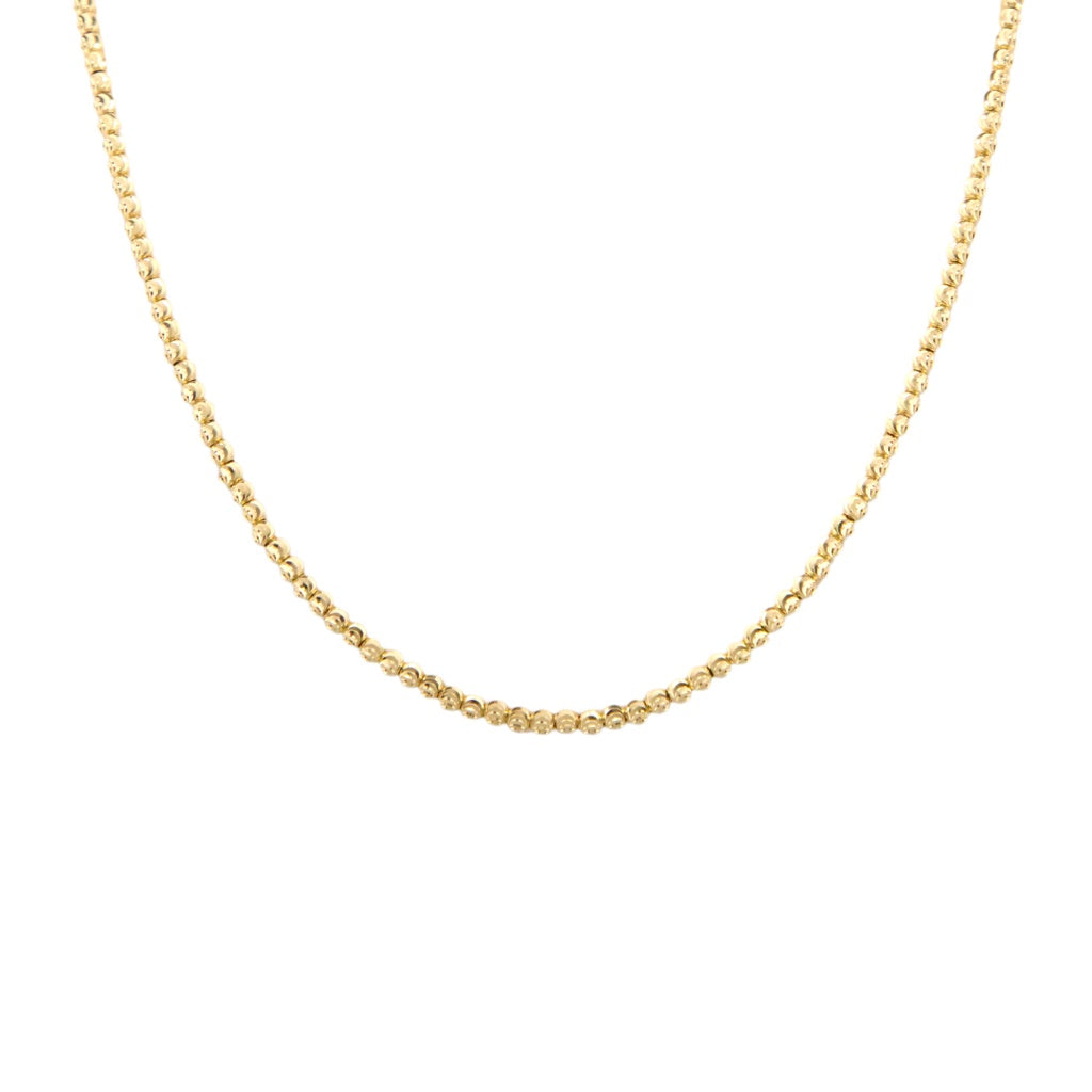 Diamond Cut Balls Necklace