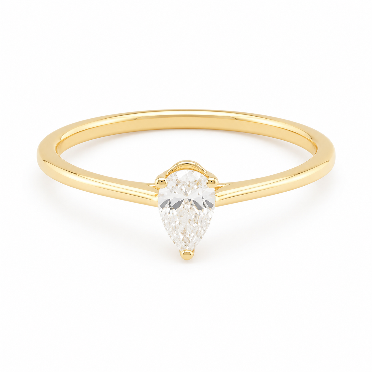Pear Cut Diamond Engagement Ring