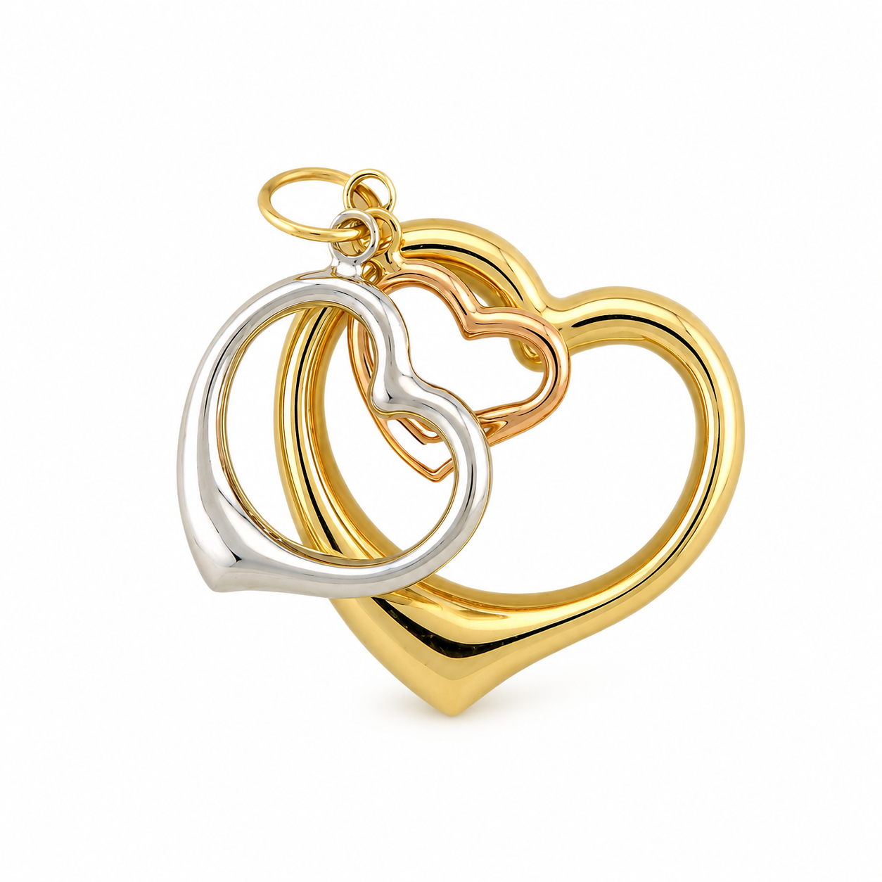 Three Colors Hearts Pendant