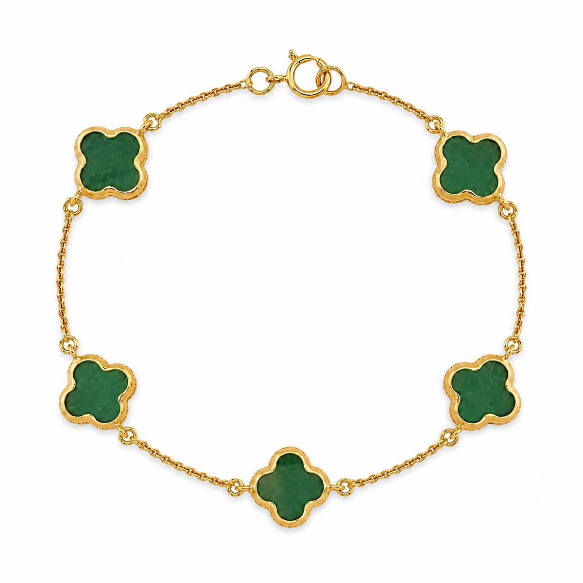 Green & Gold Trevol Bracelet