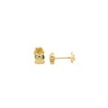 Gold Trevol Stud Earrings
