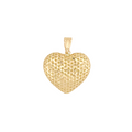 Fancy Heart Pendant 18K Italian Gold Size 26mm x 21mm Weight 1.9G