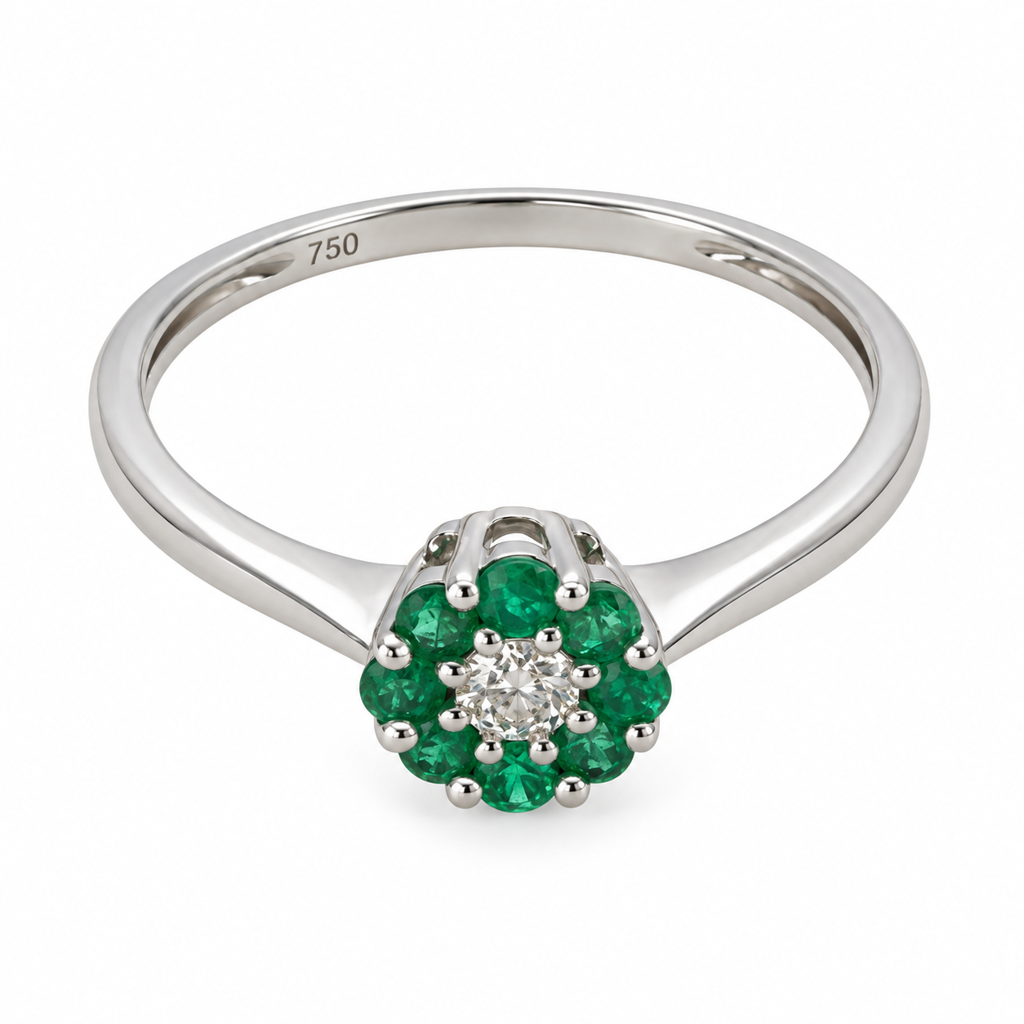 Emerald & Diamond Ring