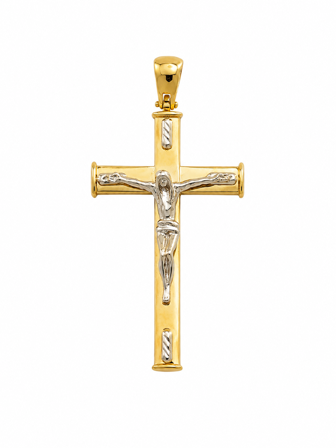 Bicolor Cross Pendant