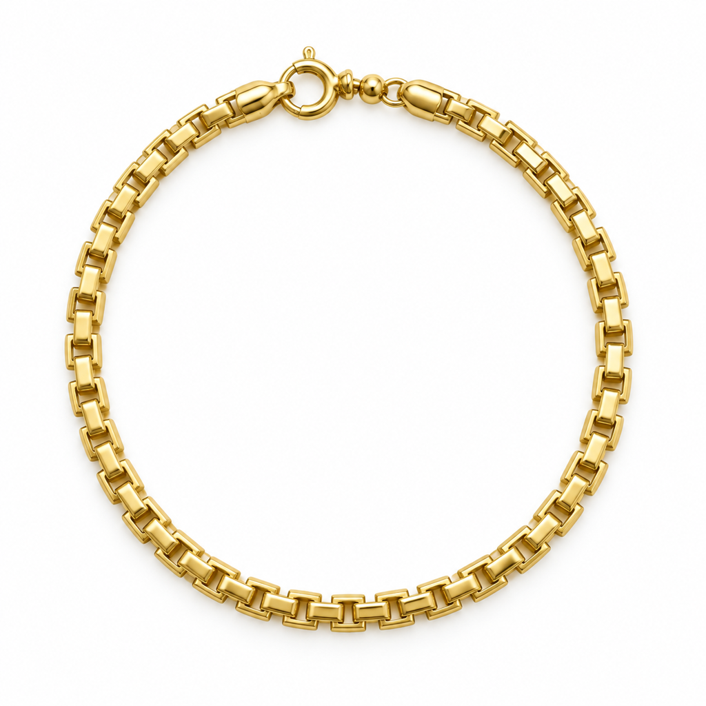 Box Link Bracelet 18K