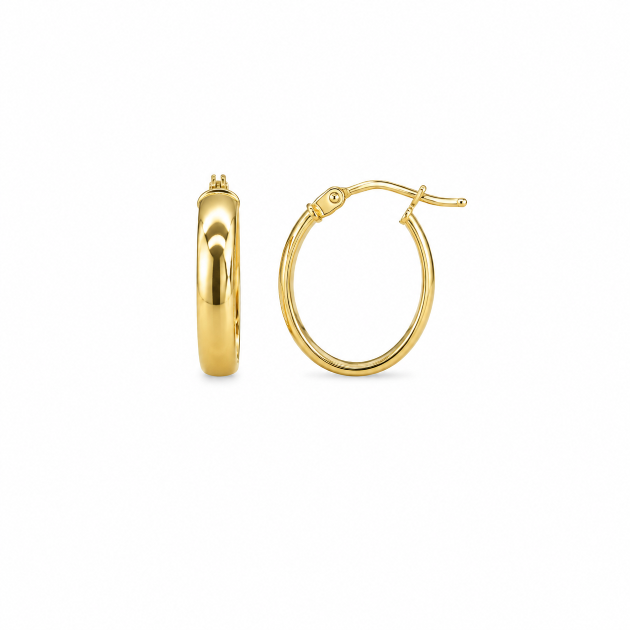Oval Hoops Earrings