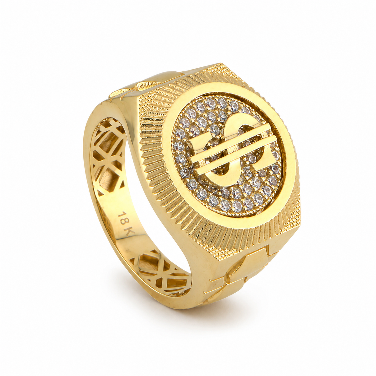 Zirconia Dollar Men Ring