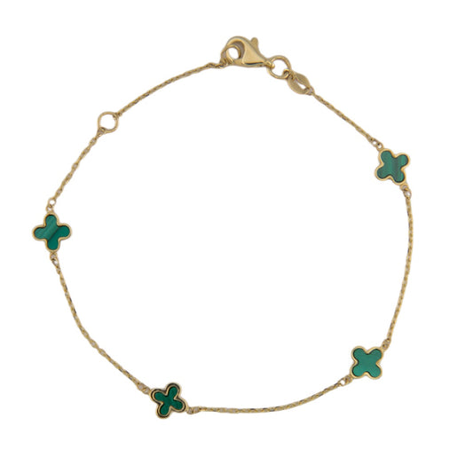 Small Green Trevol Bracelet