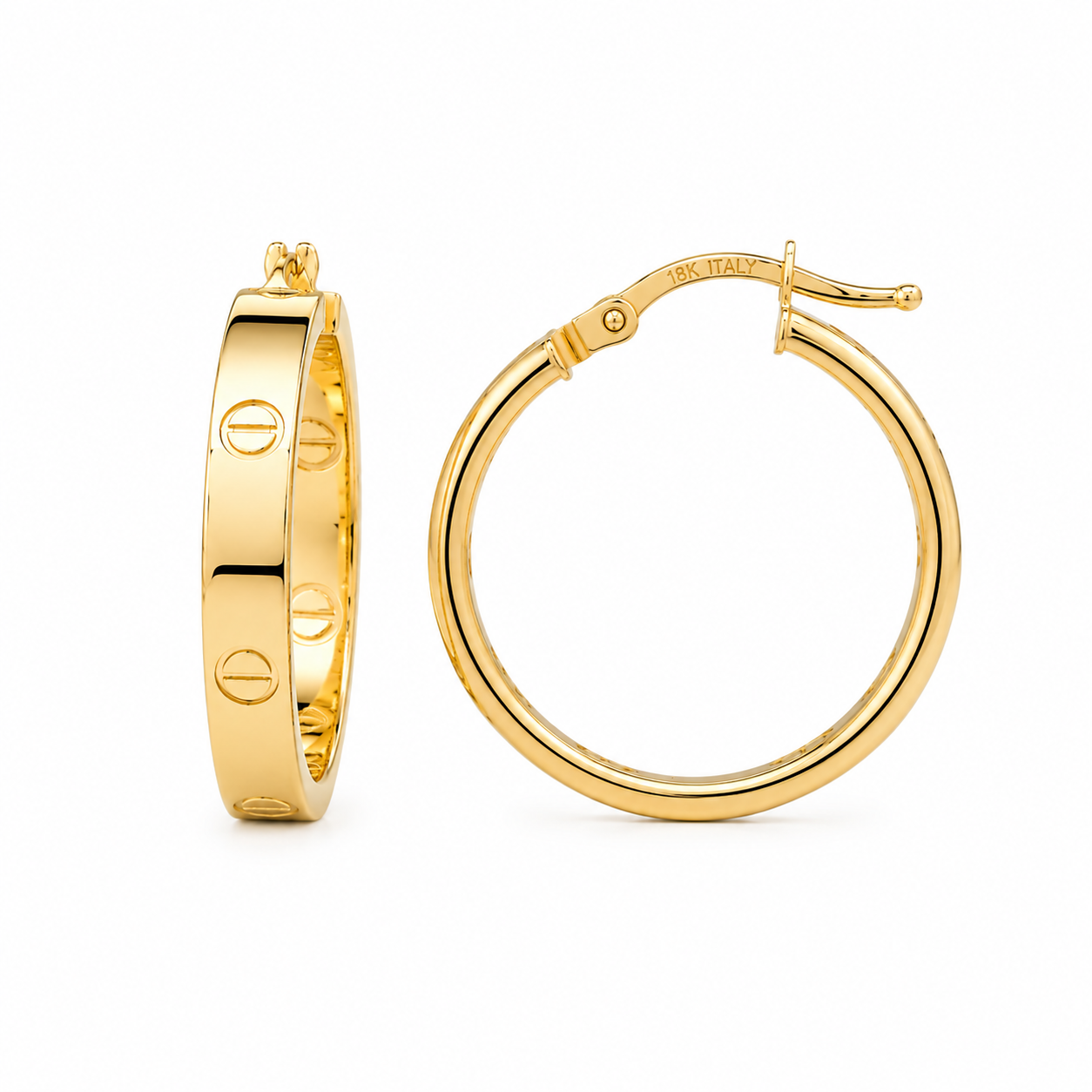 Fancy G Hoops Earrings