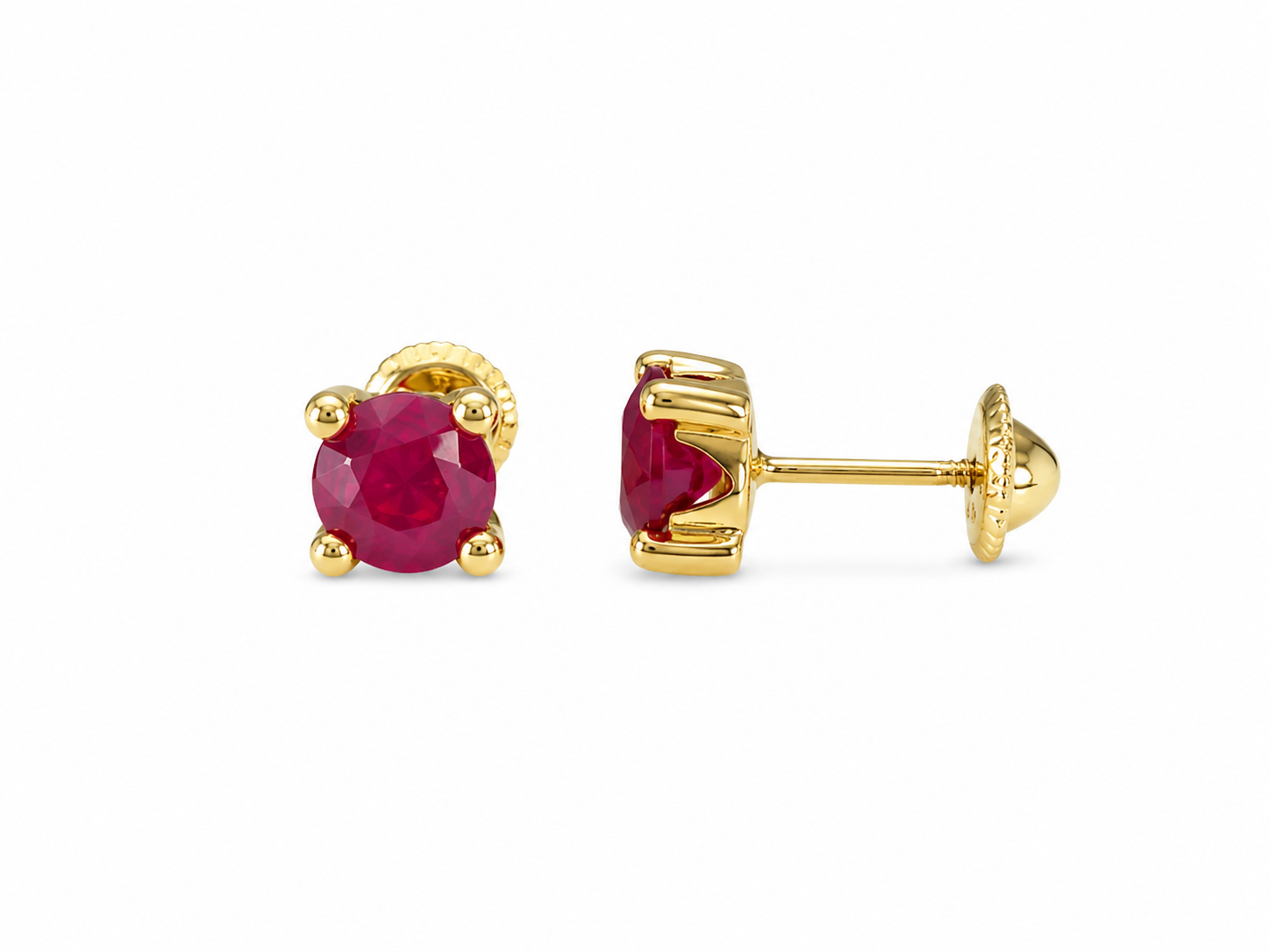 Ruby Stud Earrings