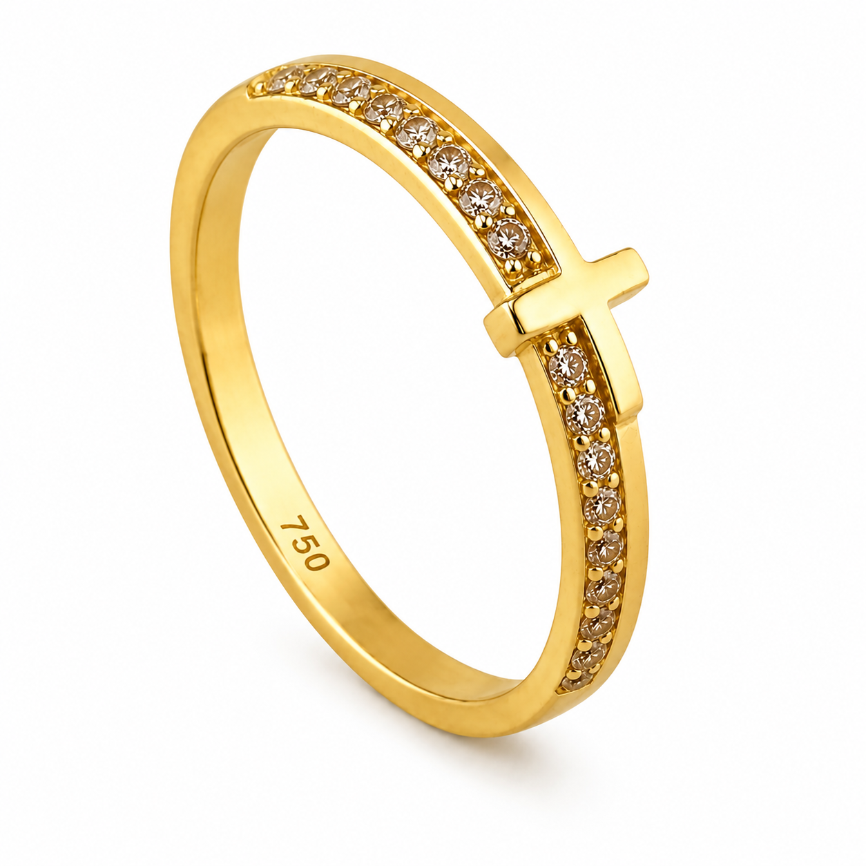 Zirconia Cross  Ring