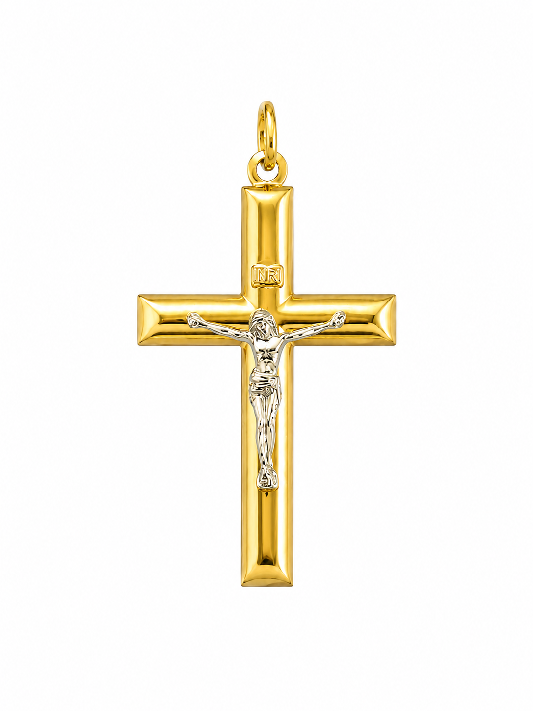 Bicolor Cross Pendant