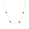 Small Green Trevol Necklace