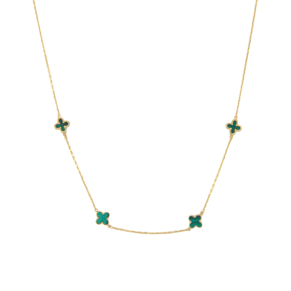 Small Green Trevol Necklace