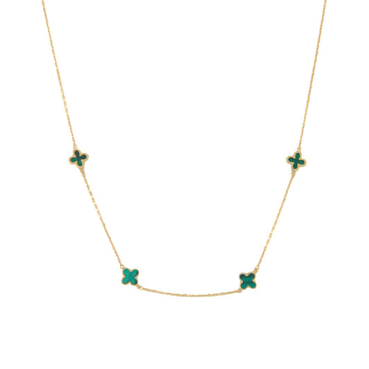 Small Green Trevol Necklace