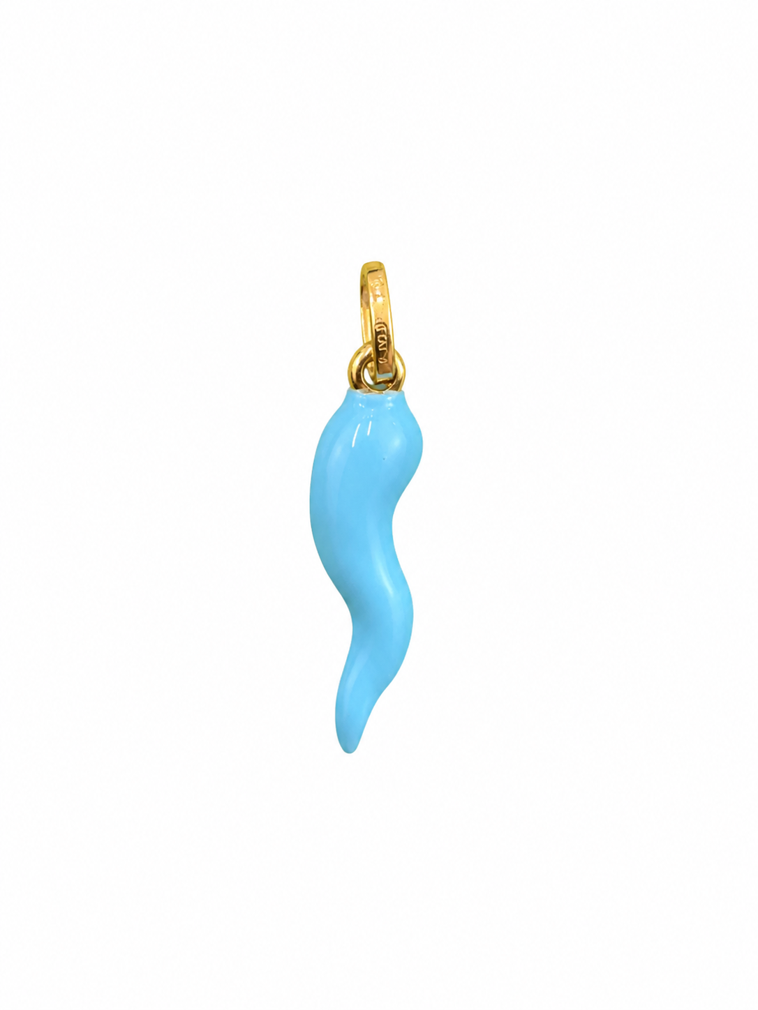 Baby Blue Horn Pendant