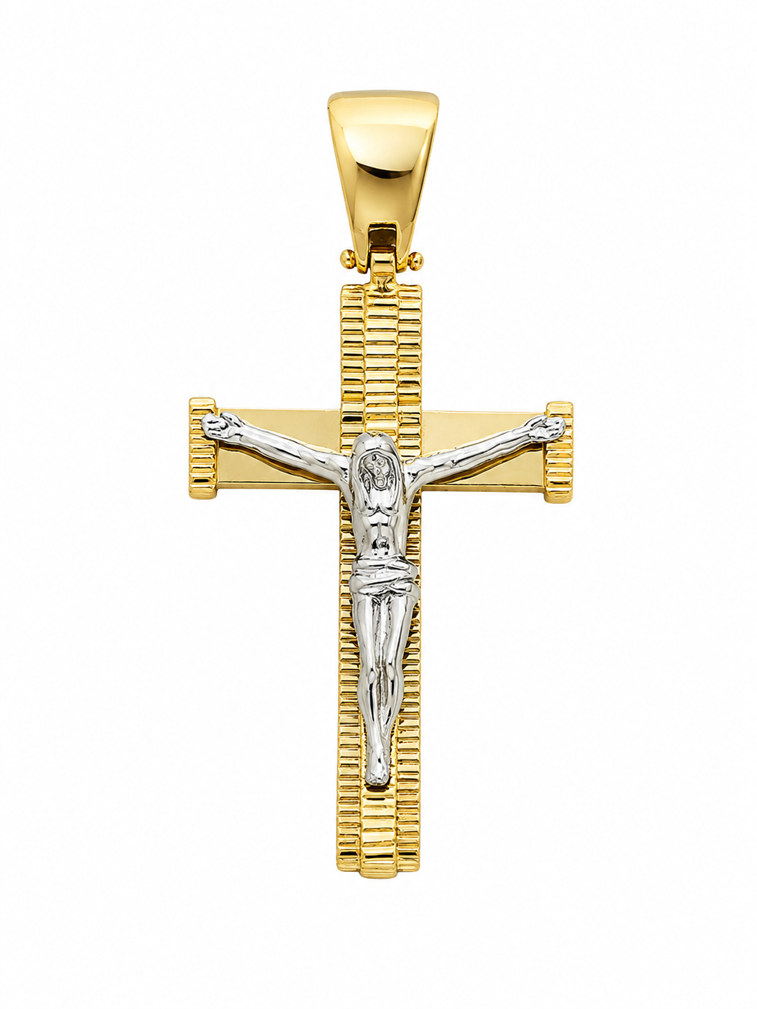 Bicolor Cross Pendant