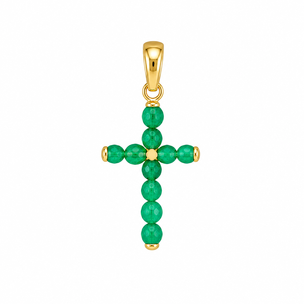 Emerald Cross Pendant
