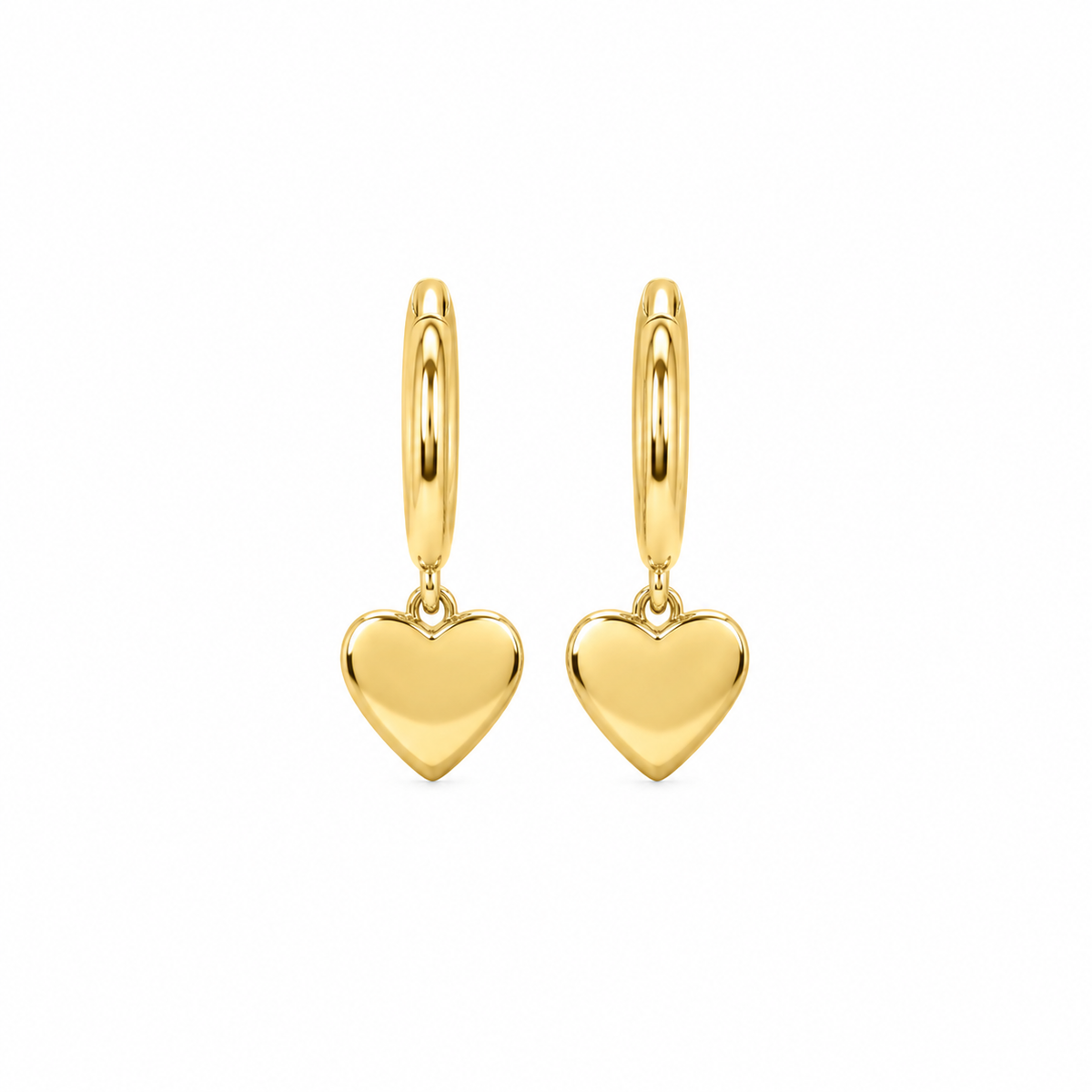 Heart Hoops Earrings