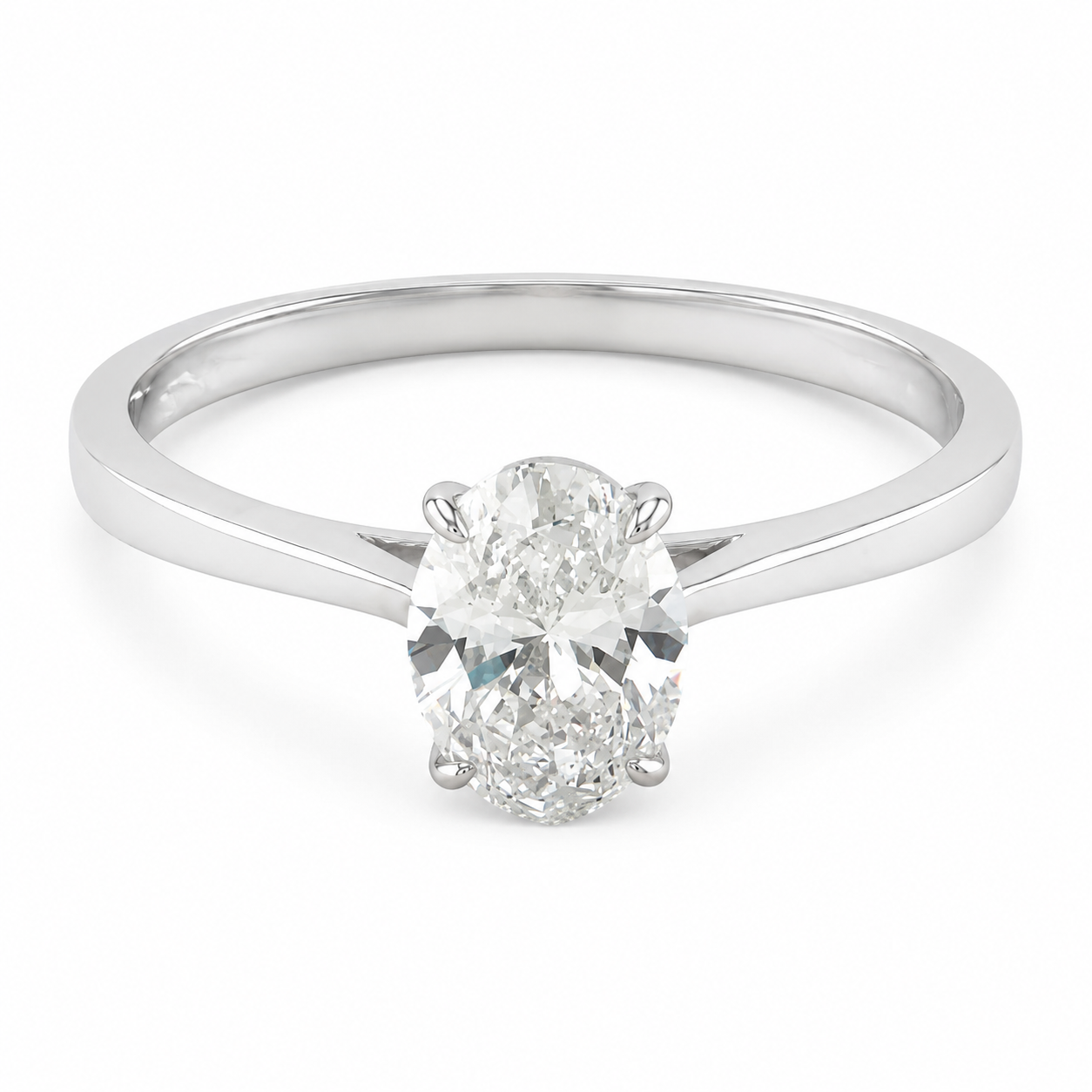 Oval Cut Diamond Ring