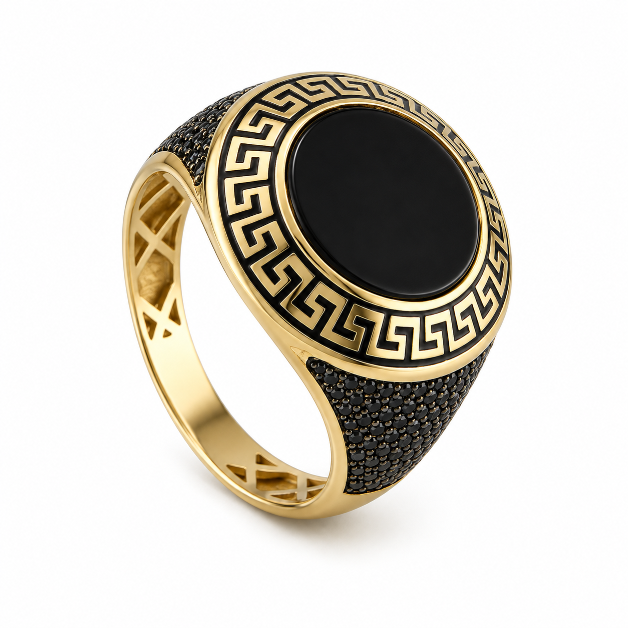 Black Zirconia Men Ring