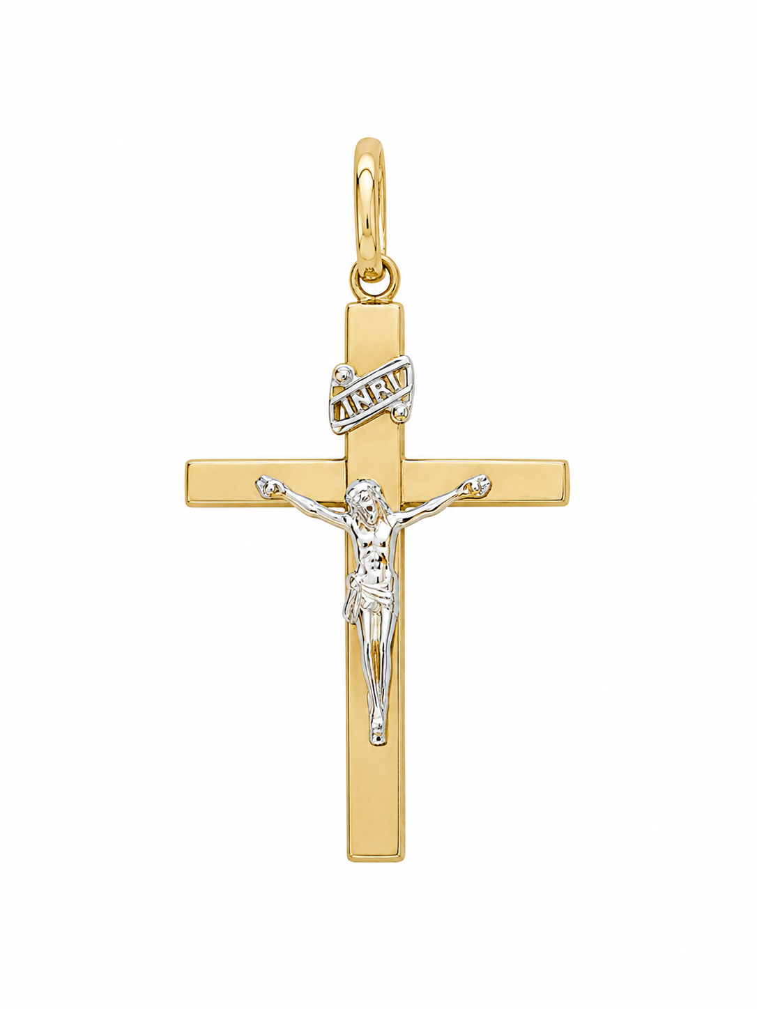 Bicolor Cross Pendant