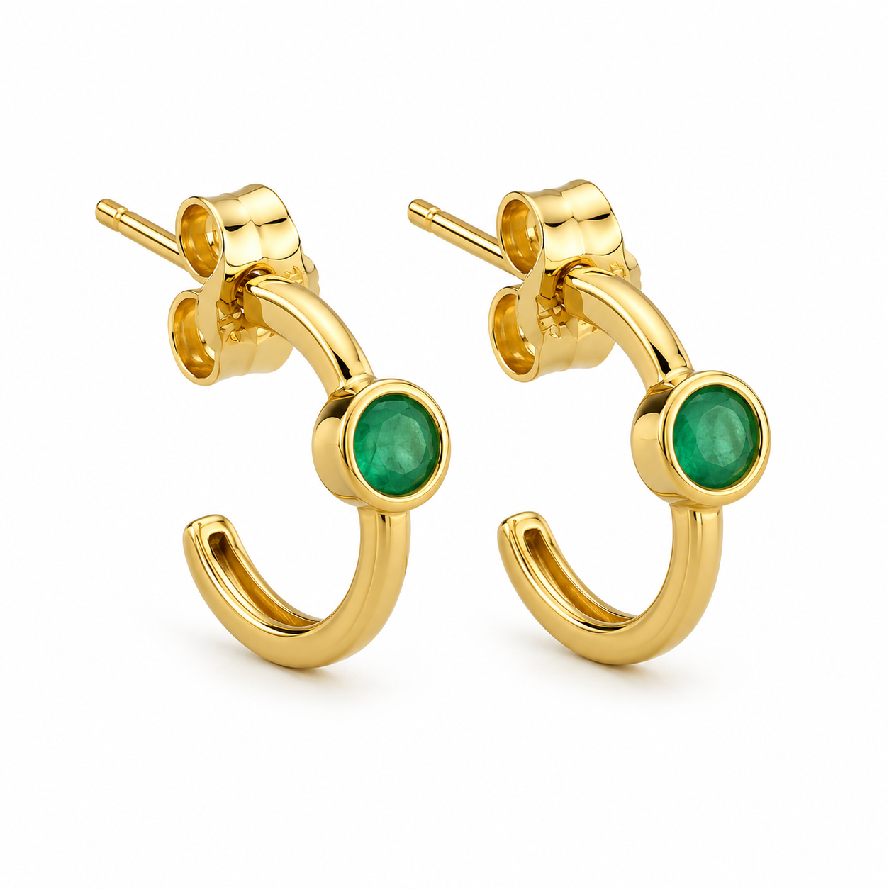 Emerald Stud Earrings