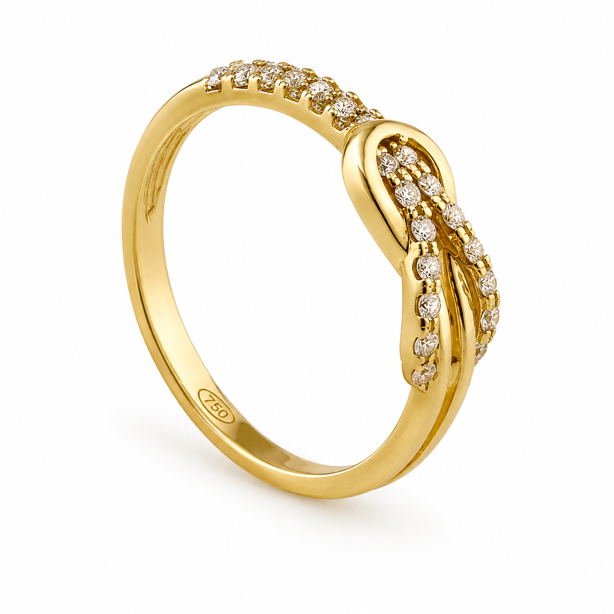 Belt Figure Zirconia Ring